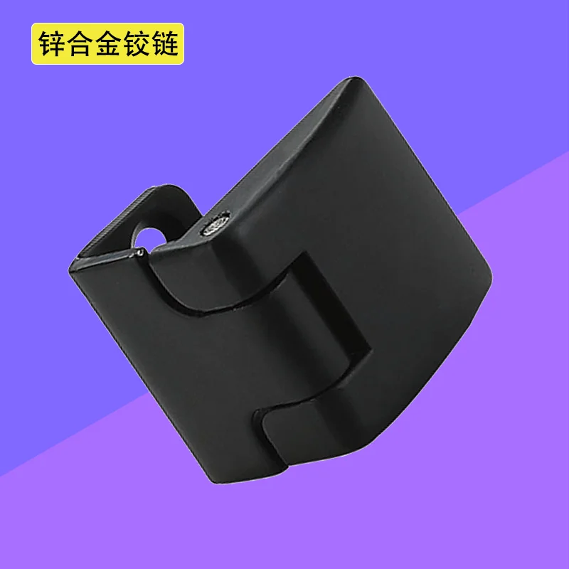 

Black Right Angled Curved Zinc Alloy Hinge Electrical Cabinet Box Rotating Hinge Industrial Equipment