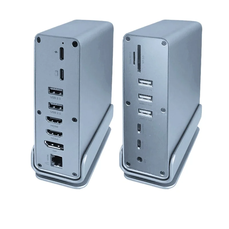 

Новая вертикальная док-станция 15 в 1, многофункциональная USB-концентратор Type-c, док-станция 4K30HZ