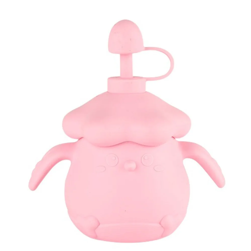 

Креативная детская тренировочная чашка в мультяшной форме, герметичная соломенная бутылка для воды для малышей с крышкой, мягкая силиконовая детская силиконовая чашка для кормления