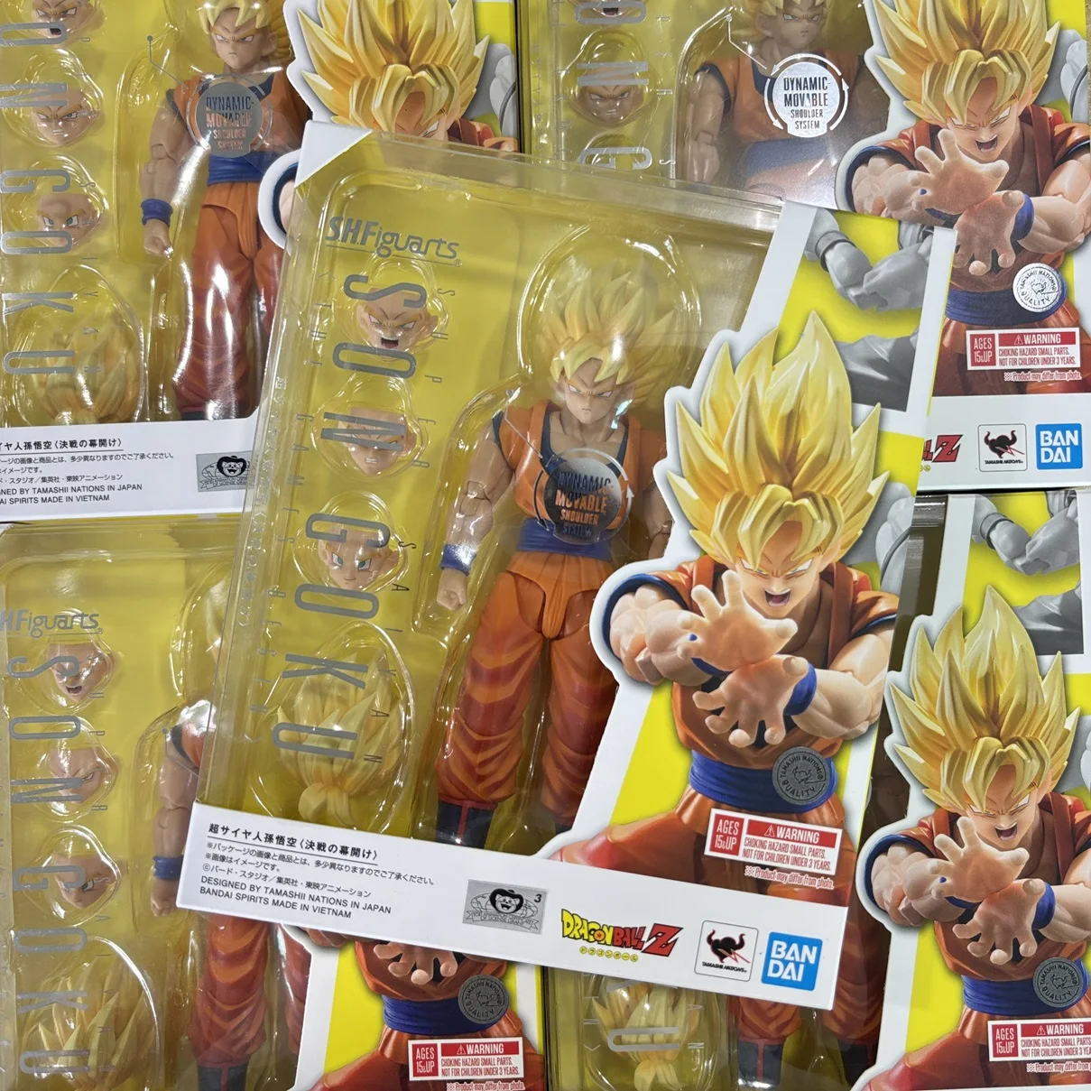 متوفر في المخزون S.H.Figuarts Shf Super Saiyan Son Goku The Games Begin Action Figure Toy Model Gift #1