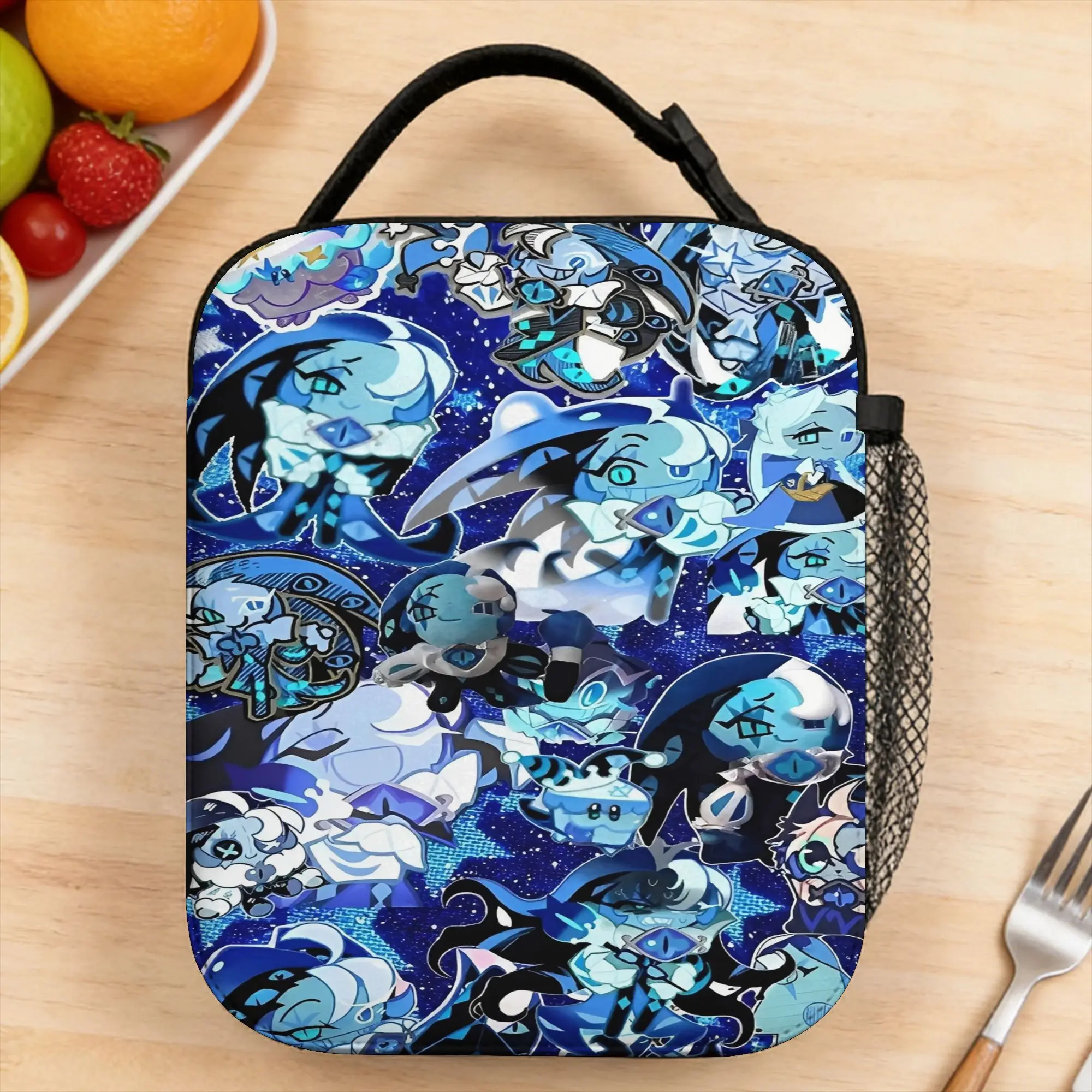 Cookie Run Kingdom Lunch Bag Funny School Lunch Box Graphic Design Portable Cooler Bag