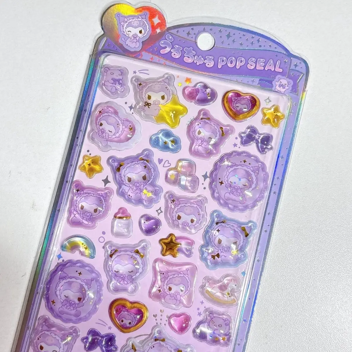 Neu! Sanrio Aufkleber Hellokitty Kuromi Cinnamoroll My Melody 3D Relief Jelly Sticker Kawaii Dekoration DIY Handyhüllen-Aufkleber – Detail 5