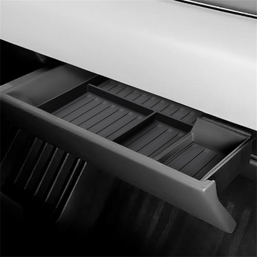 

For Tesla Cybertruck Central Console Glove Box Storage Box Car Storage Tray Tidying Organizer Case Car Pickup Accessories