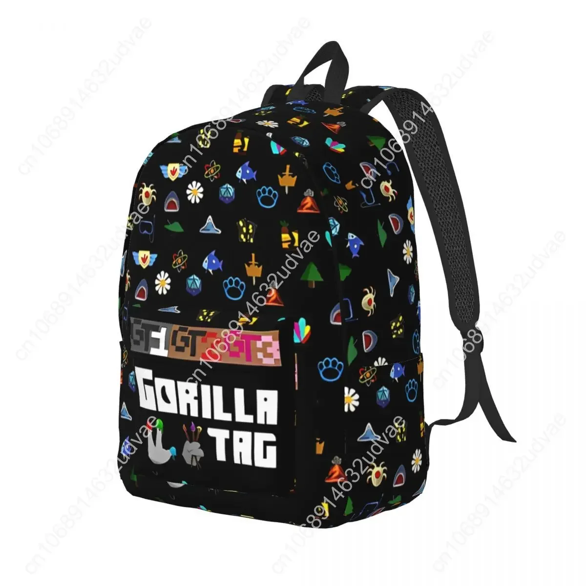 Gorilla Tag VR Gamer Gaming Backpack Tas Buku Sekolah Siswa Tas Buku Sekolah Kanvas Game Populer Tas Taman Kanak-Kanak Prasekolah
