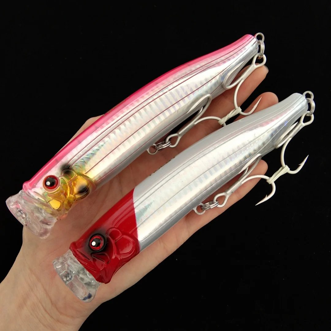 Noeby 2pcs 150mm 54g Feed Popper Floating Tuna Lure Hard Lures Top Water Saltwater For Fishing NBL9246