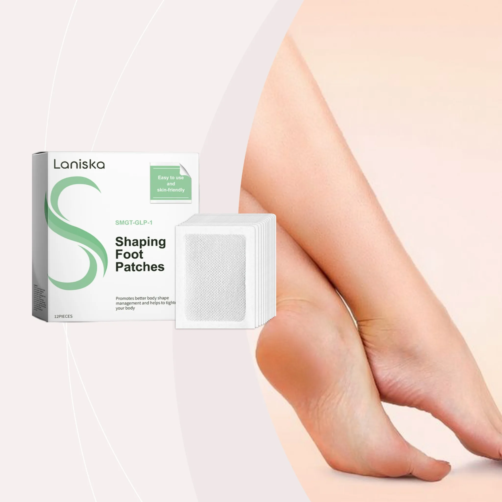 Body care foot stickers, gentle maintenance to improve skin quality, care for skin day and night, bright and energetic