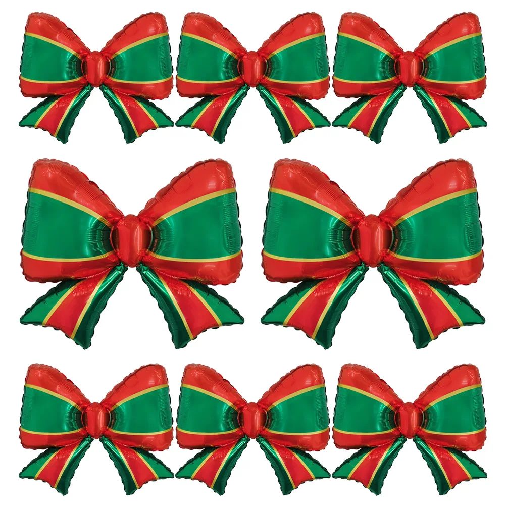 8er-Pack Weihnachtsbogen-Folienballons, geeignet für Weihnachten, Frohe Weihnachten, Geburtstagsfeiern, Innen- und Außendekoration, Ballon-Party-Dekorationszubehör mit Weihnachtsmotiv