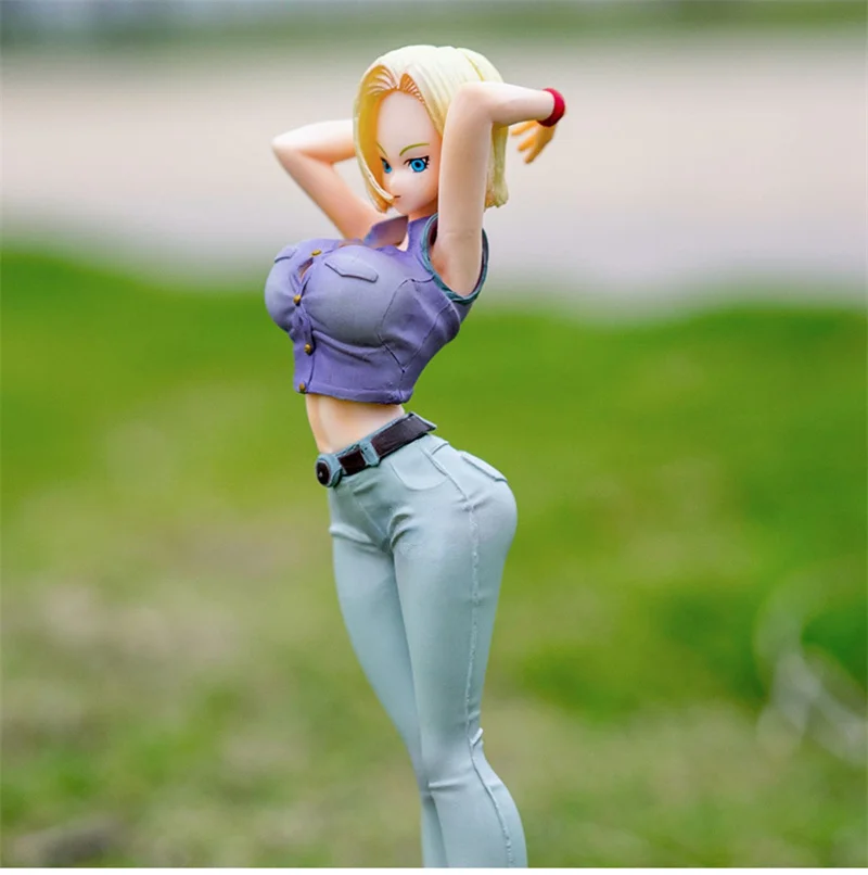 Figuras de acción de Dragon Ball Gals para niñas, juguetes de Anime japonés, juego de juguetes de Pvc, muñeca de modelo coleccionable, Android 18 Ver Iii