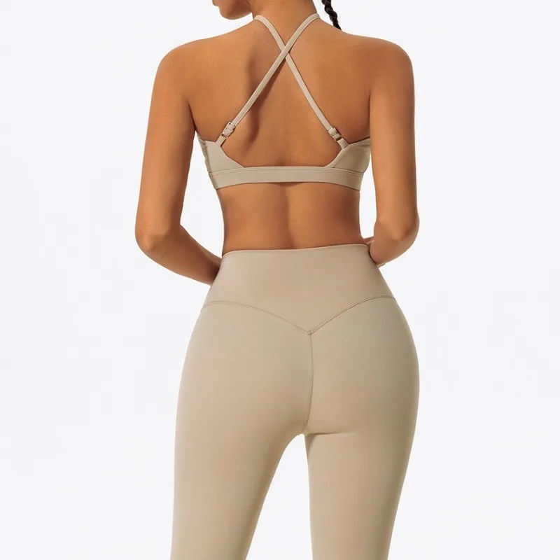 

Women's Sports Bra Beautiful Back Quick Dry Breathable Nude Yoga Bra Outdoor Running Casual Bodybuilding Fitness Top
