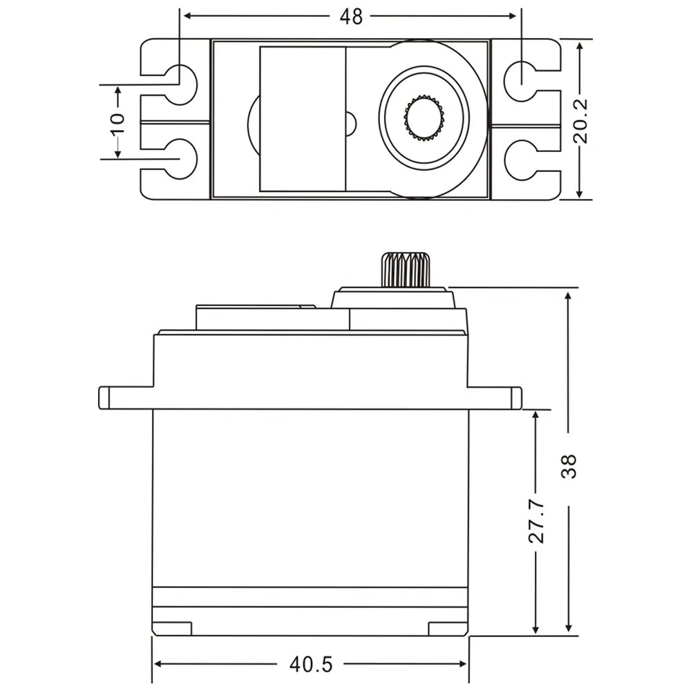 JX 6208MG Servo PDI-6208MG 8.2 kg.cm/6.4V Haute Vitesse En Métal Plat Sport Voiture Dérive Voiture Servo Numérique