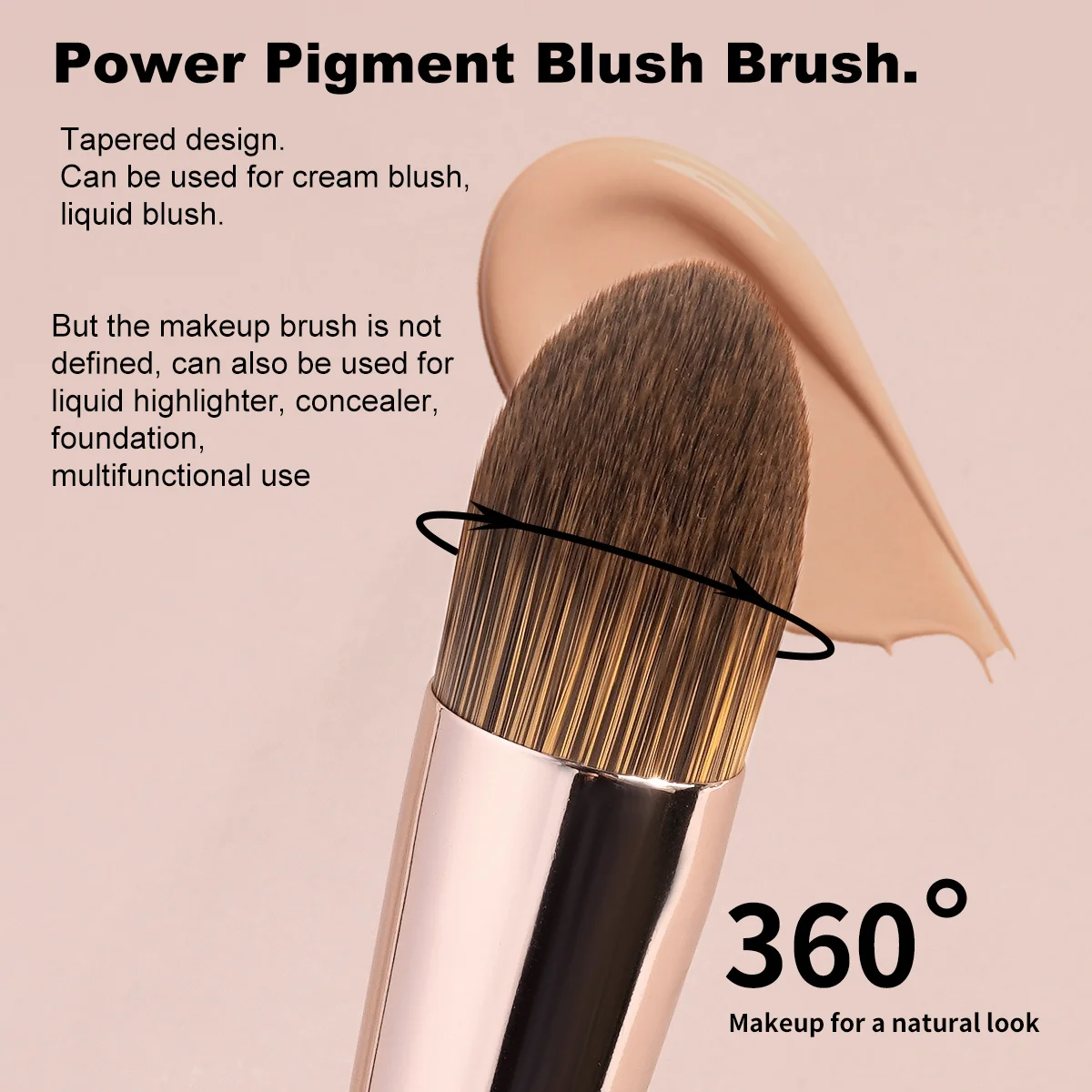 MAANGE 4本セット 両端使える ナチュラル プロ仕様 フェイスメイク ファンデーション アイシャドウブラシ 化粧品 ブレンディング ビューティー カブキブラシ