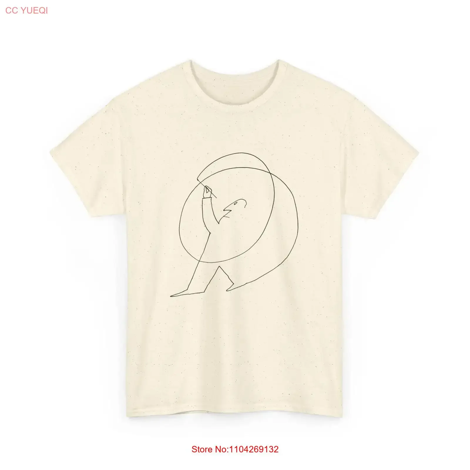 Camiseta con dibujo sin título de Saul Steinberg de 1948, camiseta vintage con gráfico lavado, top elástico para uso diario, moda transpirable