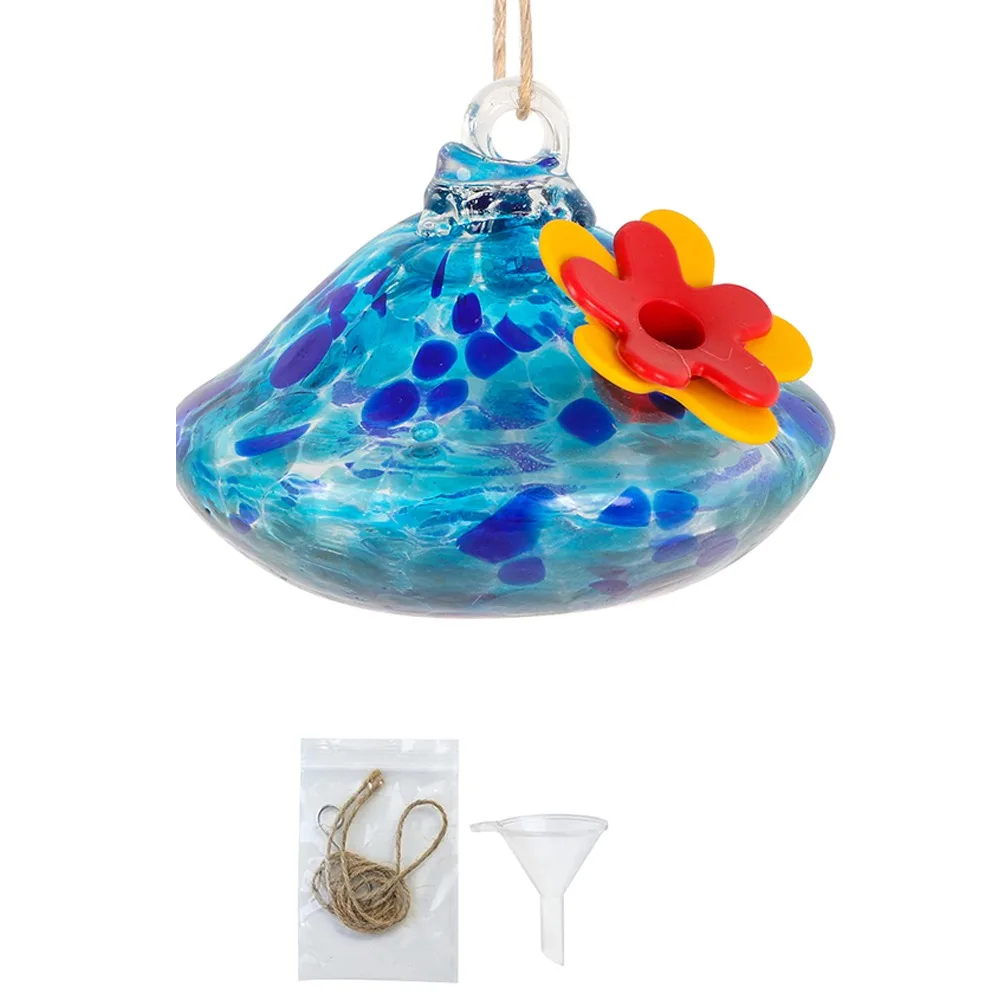 

Easy To Clean Droplet Shaped Hummingbird Feeder Hanging Practical Bird Automatic Feeder Glass Ball Bird Feeder For Window