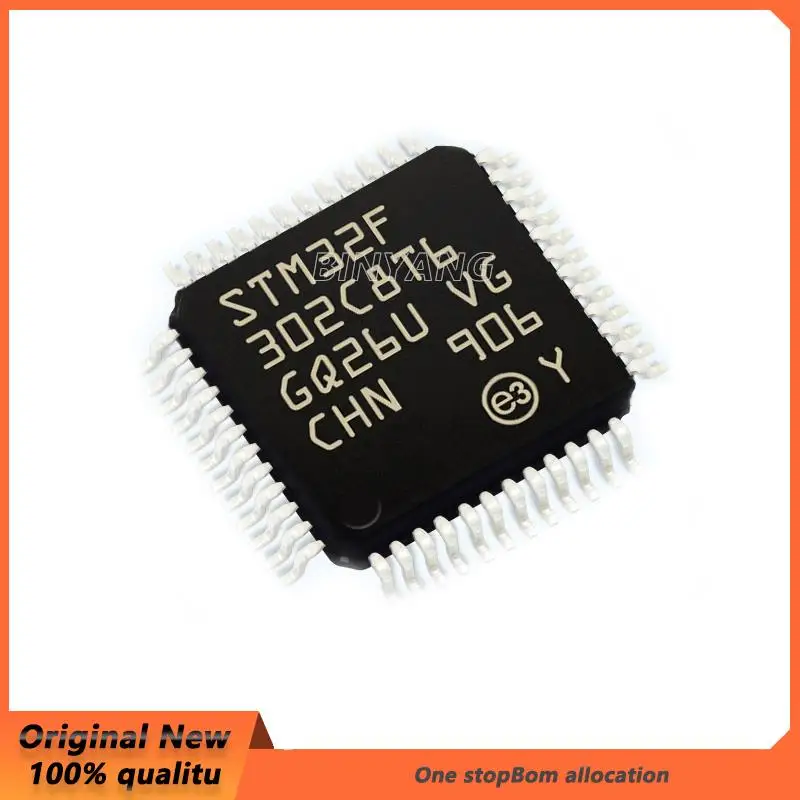 (1piece)100%New  STM32F302R8T6 STM32F302RBT6 STM32F302CBT6 STM32F302C8T6 STM32F301C8T6 STM32F302CCT6 STM32F302RCT6 STM32F302RET6