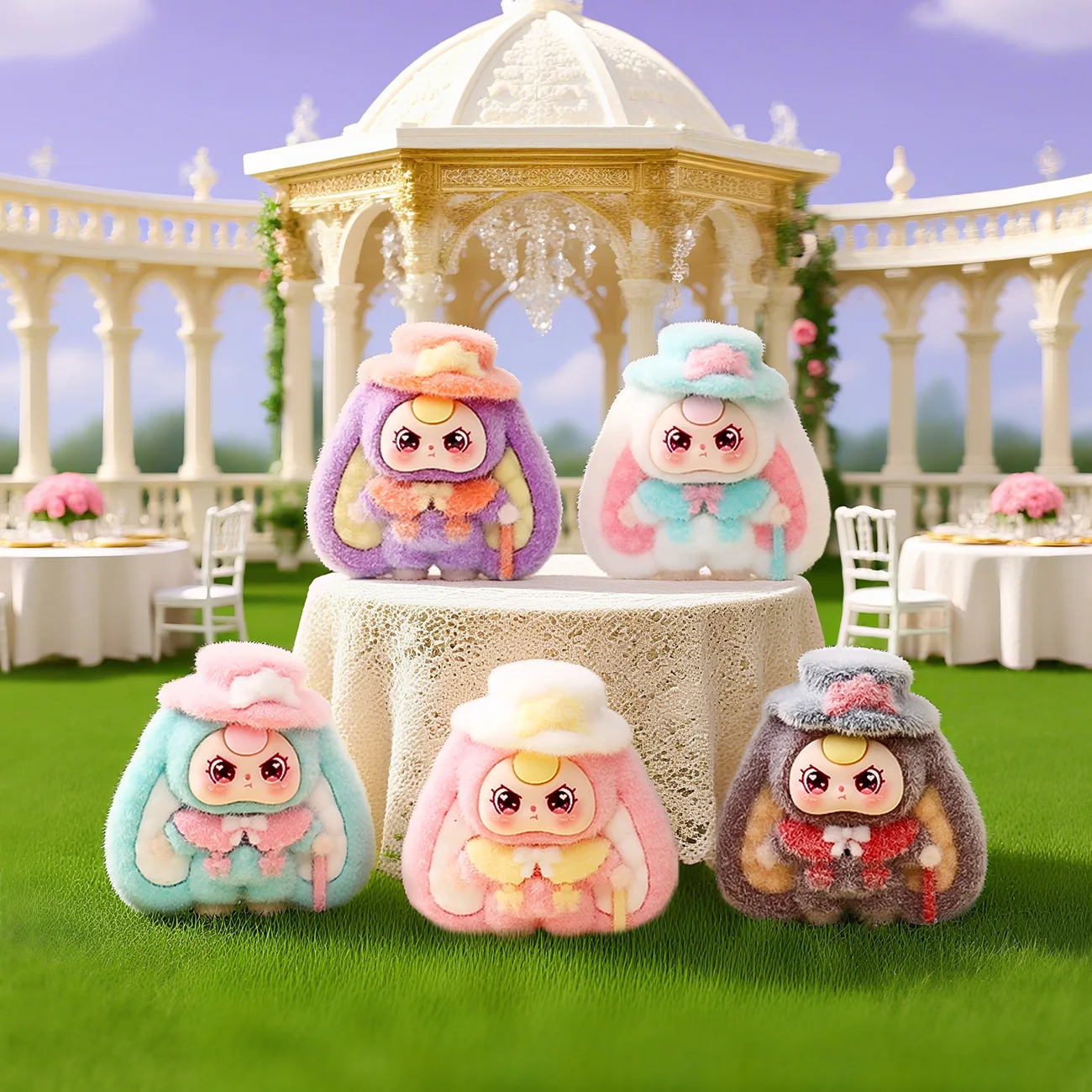 9 قطعة-جديد صغير كارتون الطفل سلسلة ثلاث سنوات لطيف الكرة لعبة مكتب عنصر الزخرفية للاستخدام المكتبي #5