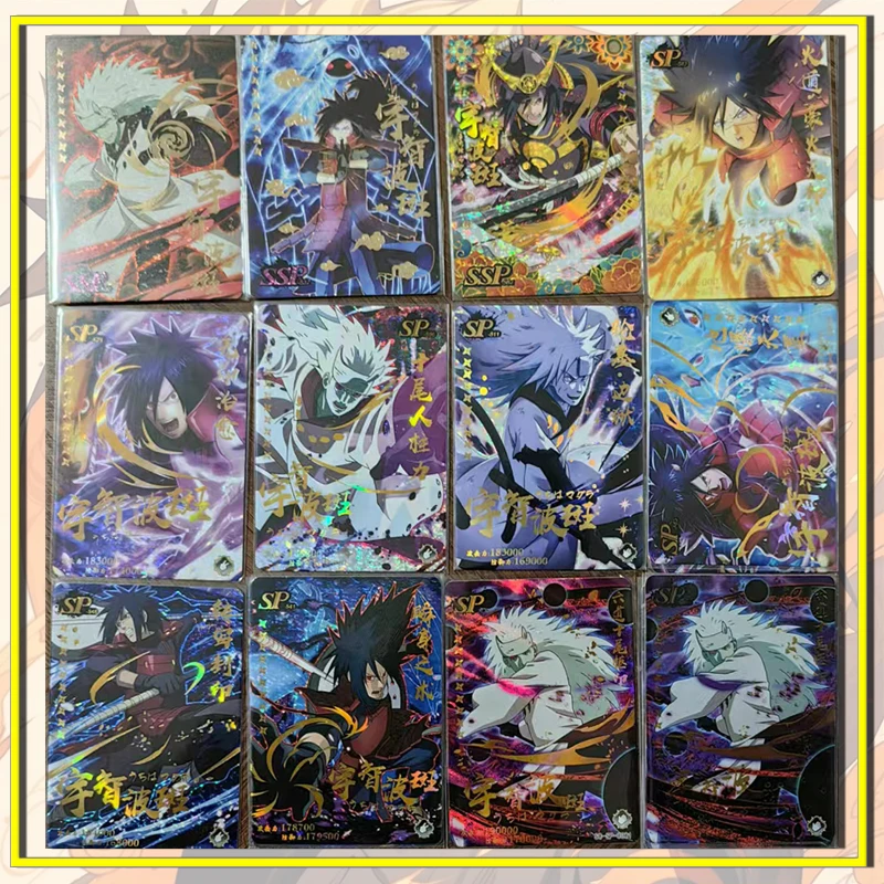 Anime NARUTO SP SSP card Uchiha Madara Orochimaru Yakushi Kabuto Rare cards boy Toy collection surprise Birthday Christmas gifts