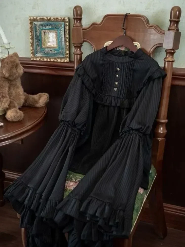 

Японская блузка в стиле Лолиты Blusas Mujer De Moda, женские топы в стиле Харадзюку с рюшами и рукавами, милые готические Y2k, эстетические винтажные рубашки для косплея