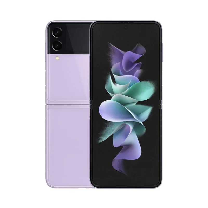 هاتف Samsung Galaxy Z Flip3 5G 6.7 بوصة 120 هرتز CPU Qualcomm Snapdragon 888 3300mAh 12MP كاميرا مستعملة