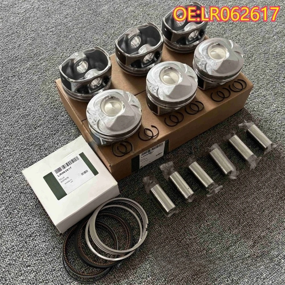 

High quality New 6pcs For LR062617 Engine Piston Rings +0.5 For Jaguar F-Pace XE Land Rover Discovery 3.0L Engine Car