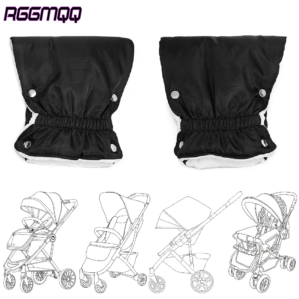 

1Pair Baby Stroller Gloves,Wind-Proof and Frost-Resistantfluff Lining Gloves, Suitable for Baby Strollers, Carts and Bicycles