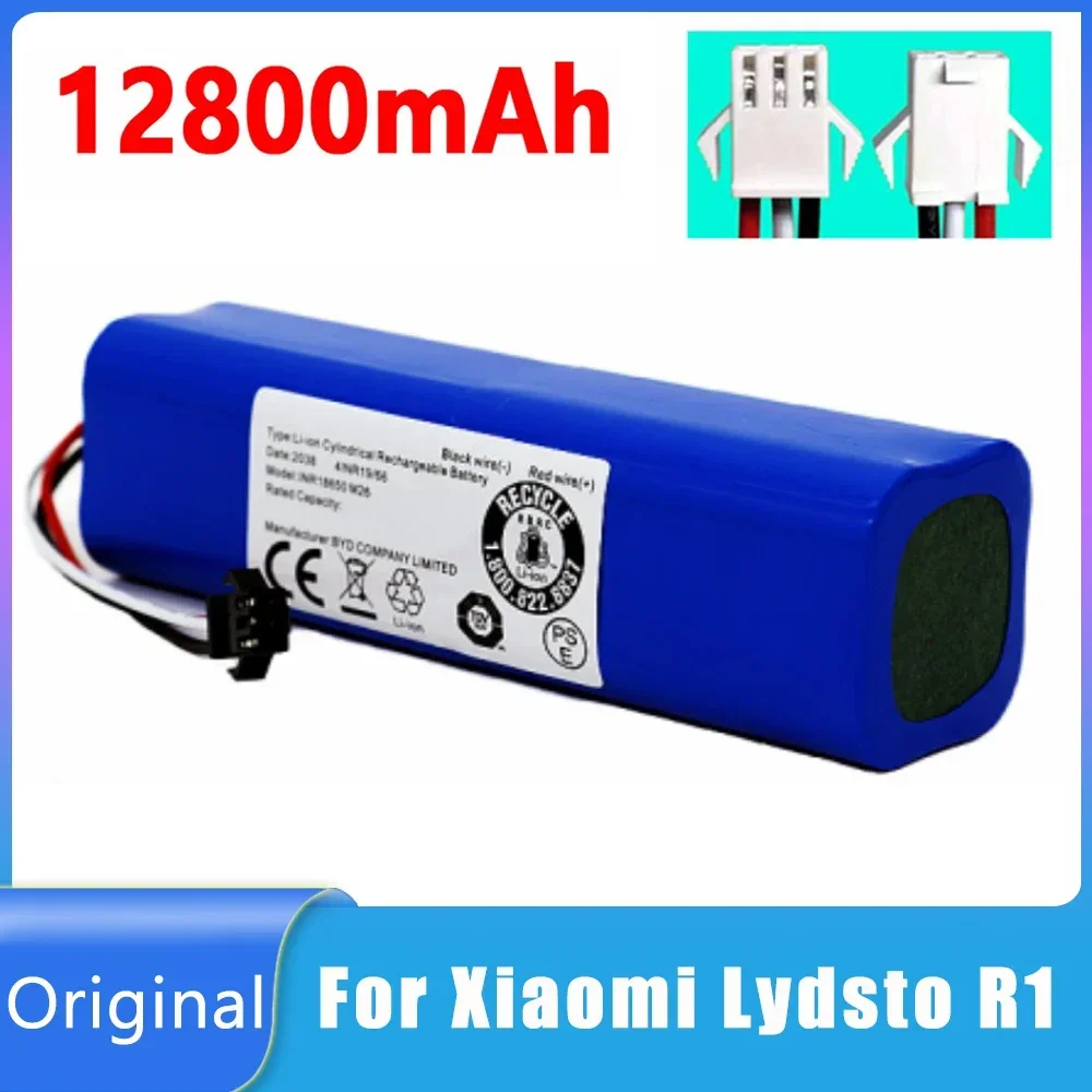 

2023 Upgrade for XiaoMi Lydsto R1 Rechargeable Li-ion Battery Robot Vacuum Cleaner R1 Battery Pack with Capacity 12800mAh