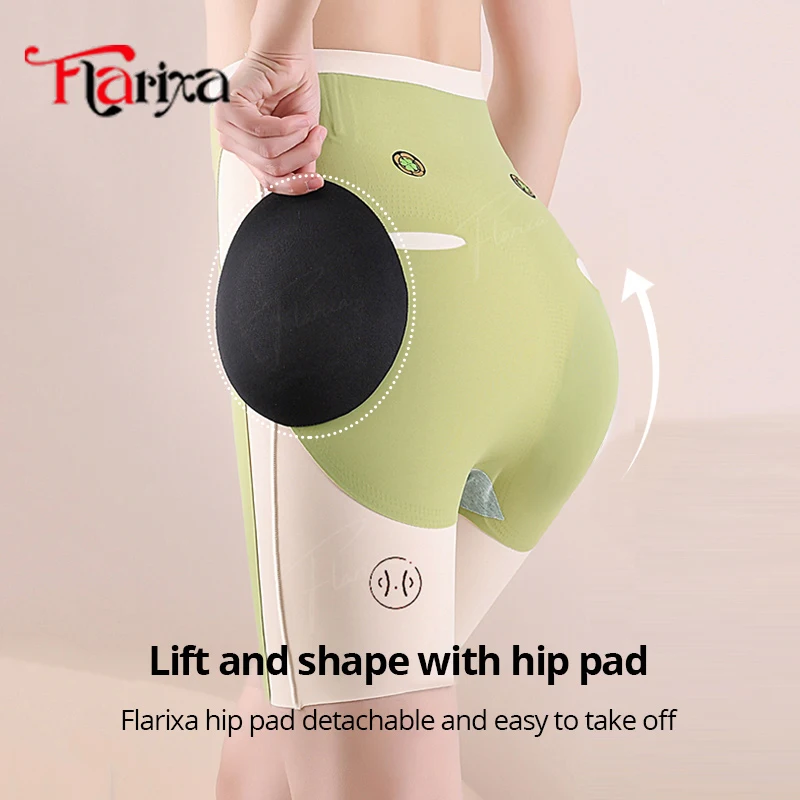 Flarixa Hip Pads Shapewear Fake Ass Push Up Panties for Buttocks High Waist Tummy Control Butt Lift Shorts Women Slimming Boxers