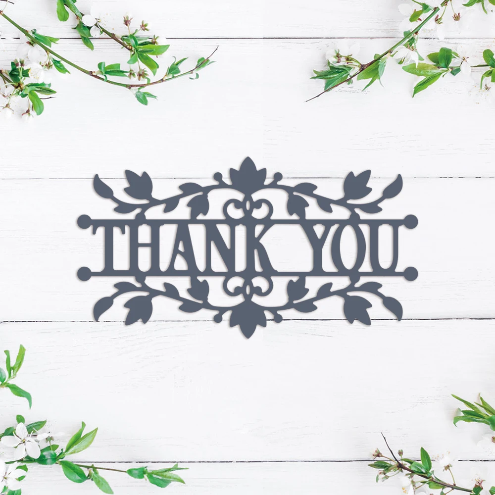 Thank You Words Metal Cutting Dies For DIY Scrapbooking Cutting Die Paper Cards Embossed Decorative Craft Die Cut New 2023