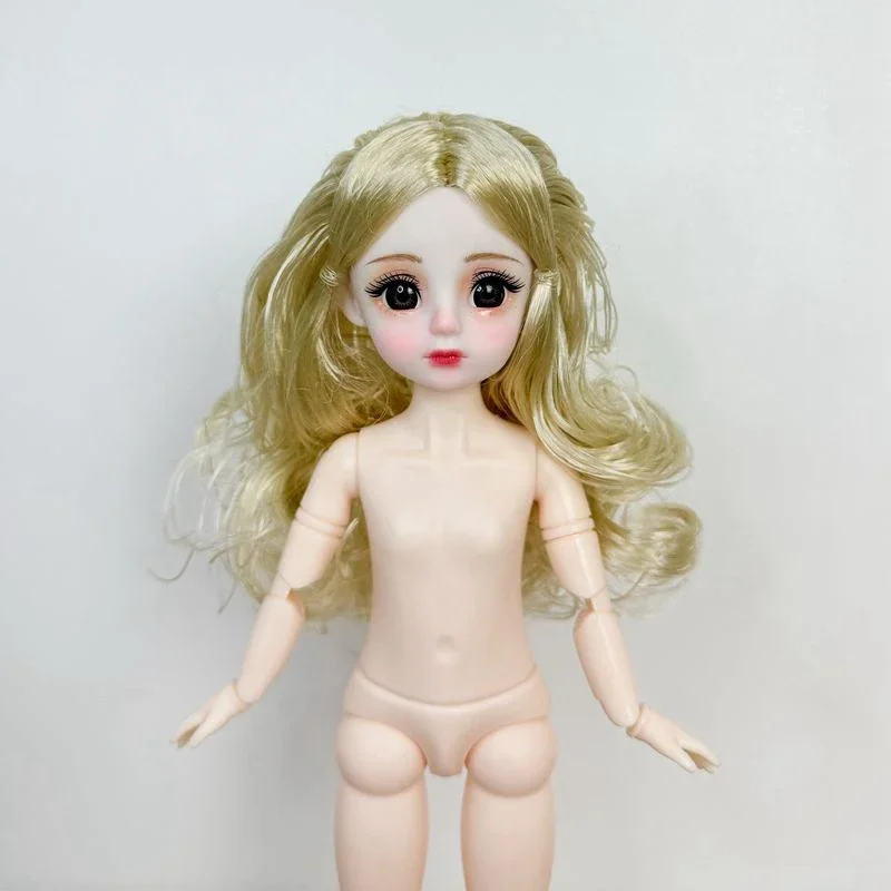 Boneca Princesa com Pura Maquilhagem, Boneca Móvel, BJD, 20 Articulações, 30cm, 1:6