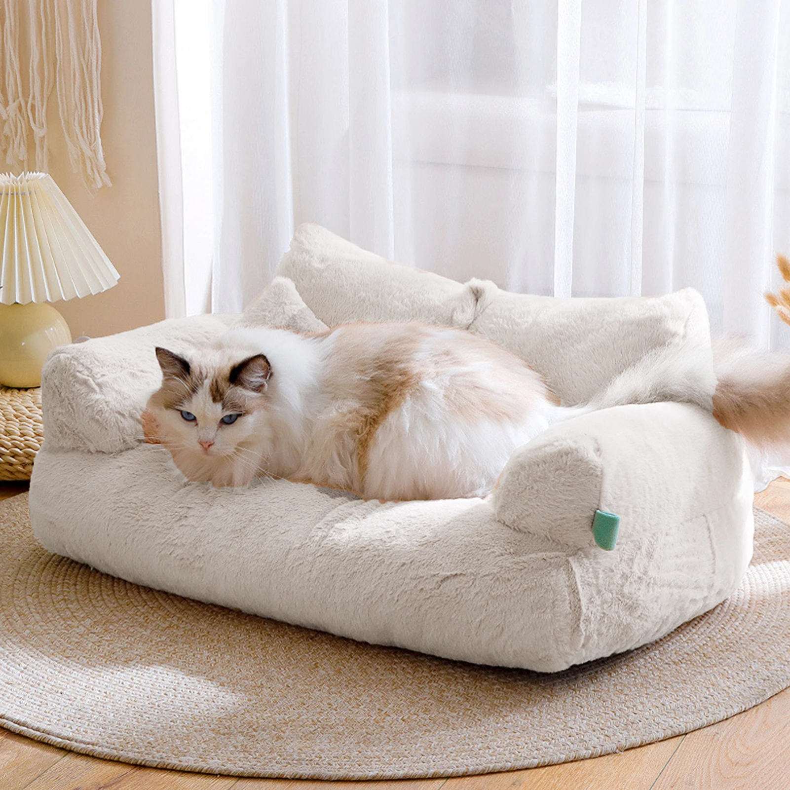 

1 Set Pet Sofa Soft Comfortable Pet Bed Removable Washable Dog Nest Non-slip Cat Sleeping Cushion Pet Supplies