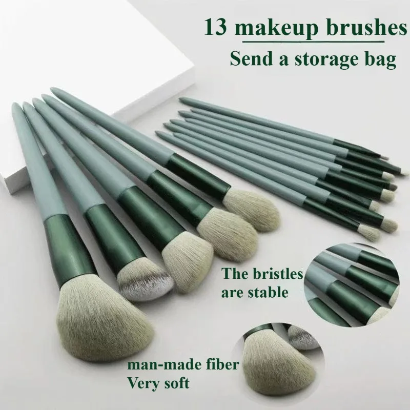 13pcs Makeup Brush Set Premium Soft Bristles - Professional Cosmetic Brushes Kit /Make Up Tools