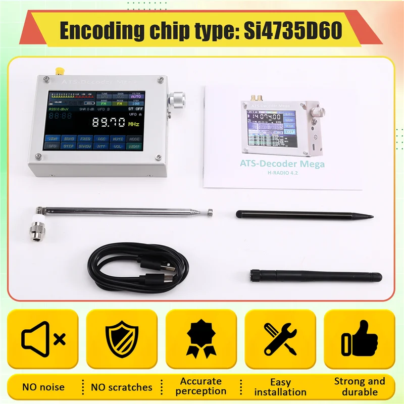 ABSQ-راديو استقبال راديو محمول ستيريو كامل النطاق متعدد الموجات راديو بطارية قابلة للشحن