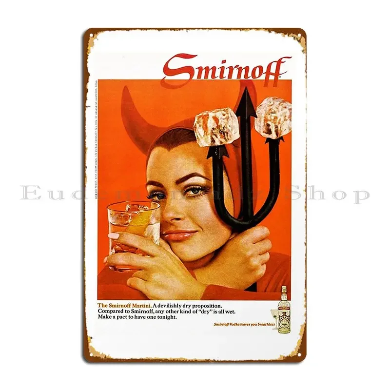 Vodka Martini una propuesta desviadamente seca, letrero de Metal, decoración de pared, cine impreso, Club, garaje, cartel de estaño