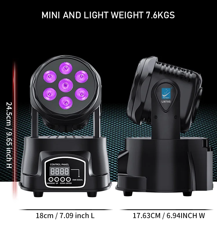 قحافة كبيرة LM70SR 7*8 واط 4in1 Rgbw زووم صغير غسل Led تتحرك ديسكو غسل ضوء لأحداث الزفاف حفلة Dj ديسكو بار