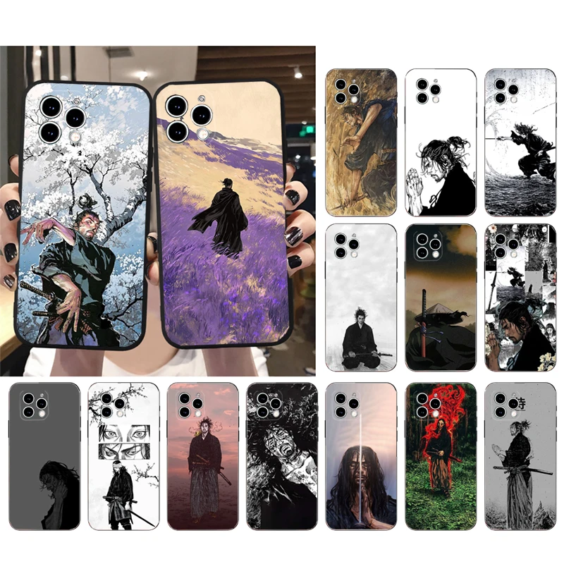 Funda para Teléfono iPhone 17 Pro Max, 17 Pro, Air 16, 15, 14, 13 Pro Max, 15, 16 Pro, 15 Plus, Vagabond, Miyamoto, Mushashi