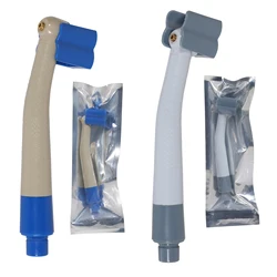 Disposable Personal Use Dental High Speed Handpiece 4Holes Air Turbine One Water Spray Grey/Blue color Fit NSK 2/4H Coupler
