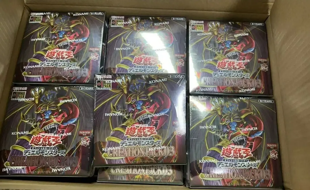 صندوق معزز مختوم ، Yugioh Master Duel ، حزمة إنشاء الوحوش OCG 03 ، الإصدار الإنجليزي الآسيوي ، مجموعة CR03