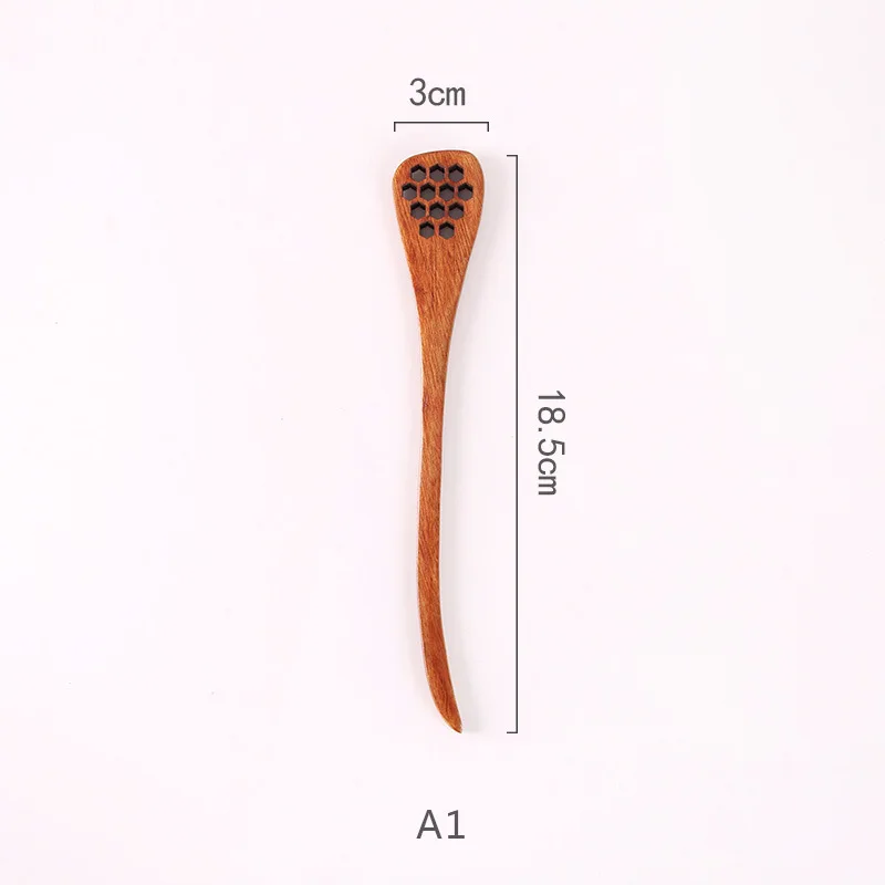 Japanese Style Wooden Spoon Mixing Rice Salad Long Handle Dessert Condiment Sugar Salt Spice Tableware Kitchen Tools