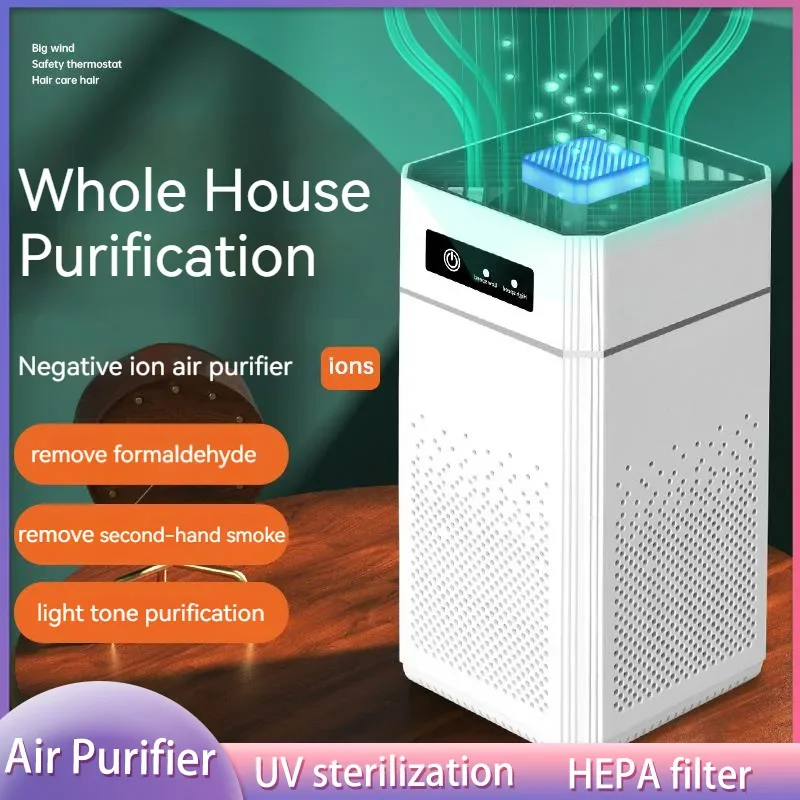 2024 xiaomi youpin Luft reiniger entfernen Rauch geruch Formaldehyd Negativ ionen generator Hepa Filter tragbarer Luftfilter Haushalt