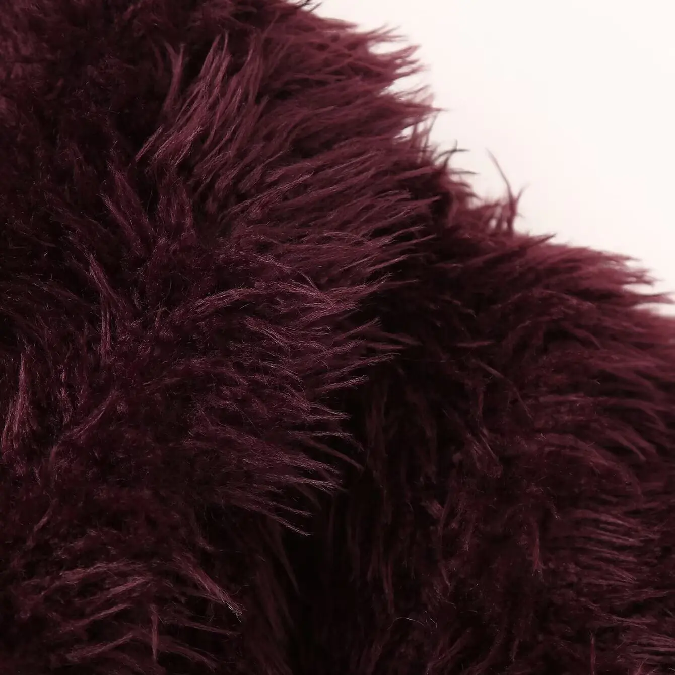 Faionable ort Fur Jaet Women's Autumn New Sle Wine Red All-Match Design Polyester Fiber Long Sve Ladies Coat