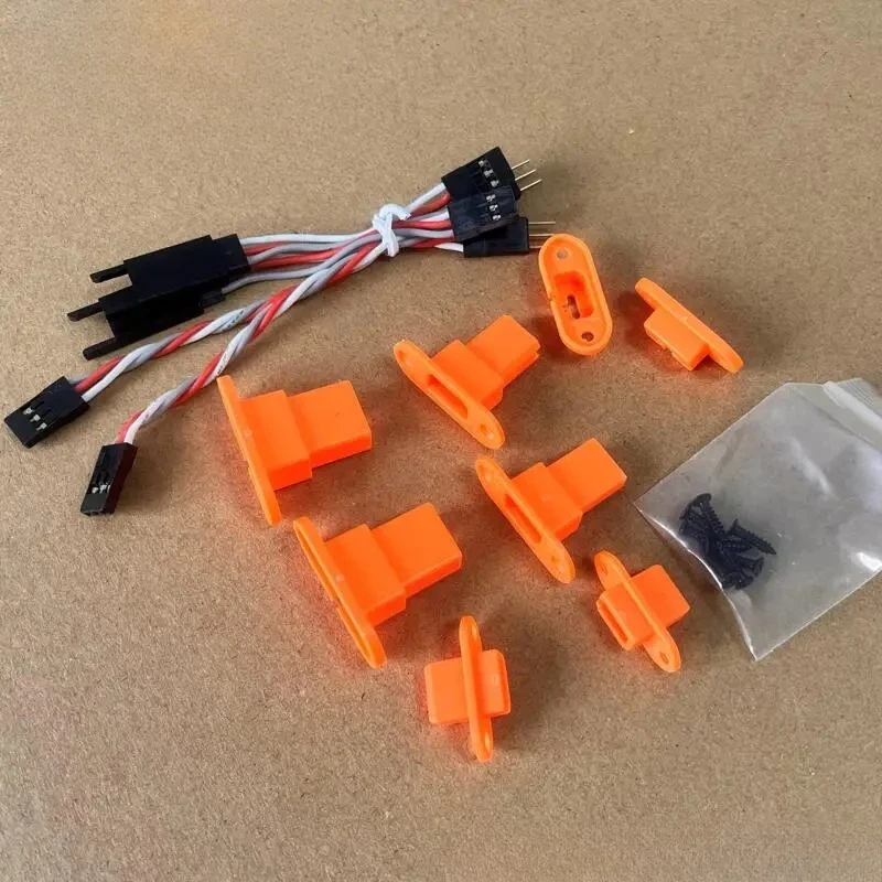 Skywing RC 60-116 inch Airplane Aircraft Replacement Parts -- Main Wing Servo Quick  Connectors  Linker Orange Connector