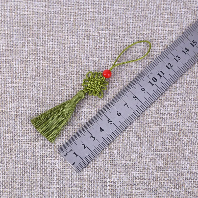 Handmade frisado Tassel para Fazer Jóias, Bookmarks, Pingente com Cord Loop, DIY Craft Acessórios, 5 Pcs, 10Pcs