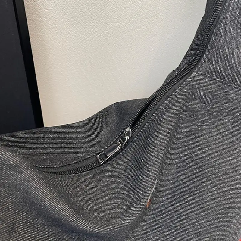 

Corduroy Crossbody Purse Elegant Embroidery Detail Spacious Pocket Casual Wear