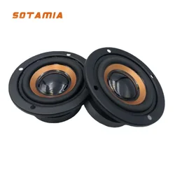 SOTAMIA 2Pcs 2.5 Inch Mini Full Range Audio Speaker 64MM 4 Ohm 5W Sound Music Amplifier Loudspeaker DIY HIFI Bluetooth Speakers