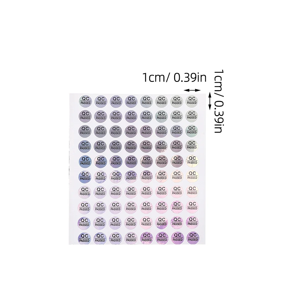 1600 個の QC 合格ラベル粘着倉庫ステッカー、在庫品質検査用、PVC 色付きステータスタグ追跡用