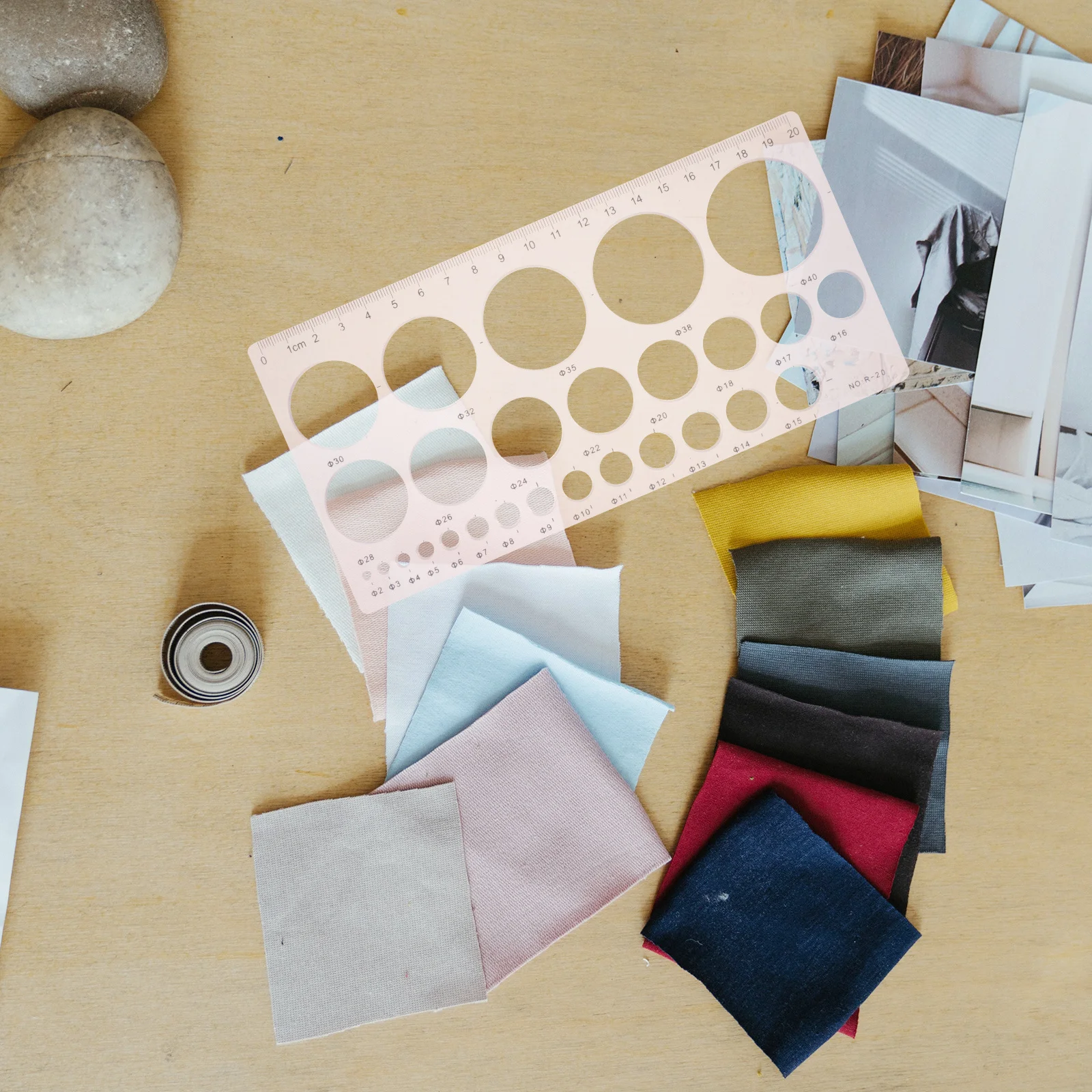 6Pcs 전문 드로잉 템플릿 눈금자는 학생을위한 다기능 측정 도구 교사 학생 드로잉 템플릿