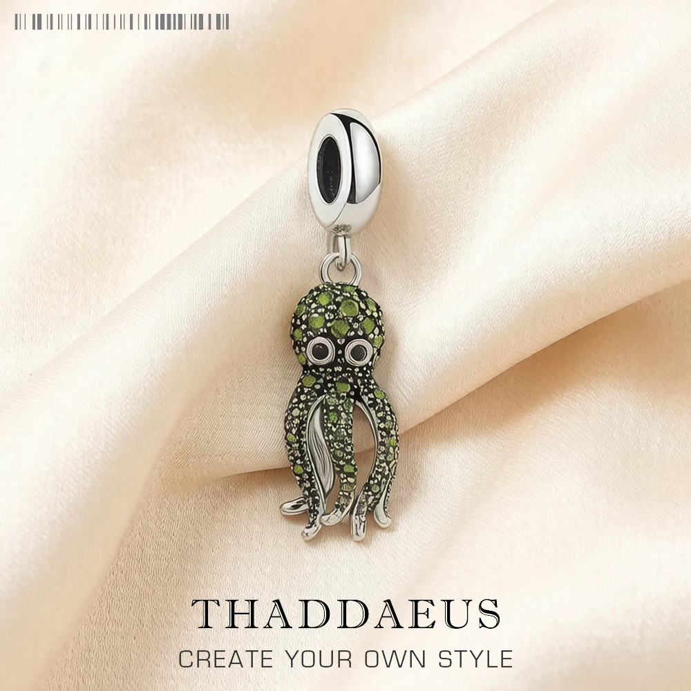 

Octopus Charm Pendants For Women Men 2022 Brand New 925 Sterling Silver Cute Jewelry