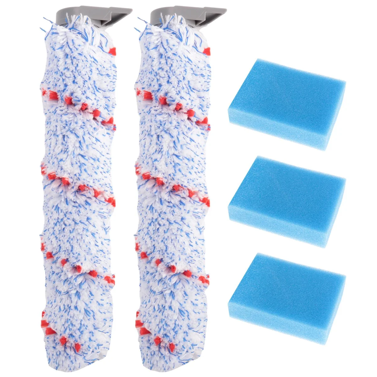 ลูกกลิ้งแปรงกรองและชิ้นส่วนอะไหล่โฟมกรองล่วงหน้าสำหรับเครื่องดูดฝุ่นแบบเปียกแห้ง HF10E-01ไร้สาย tineco