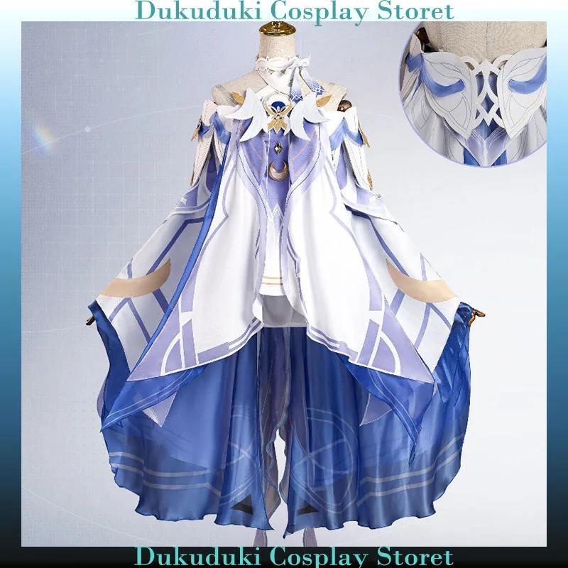 

Genshin Impact New Arrival Damselette Columbina Cosplay Costume in Stock Carniva Party Game Full Set Uniform Outfis for Women