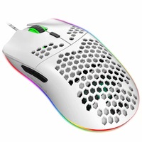 HXSJ J900 USB Wired Gaming Mouse RGB Gaming Mouse with Six Adjustable DPI Ergonomic Design for Desktop Laptop PC Computer Office