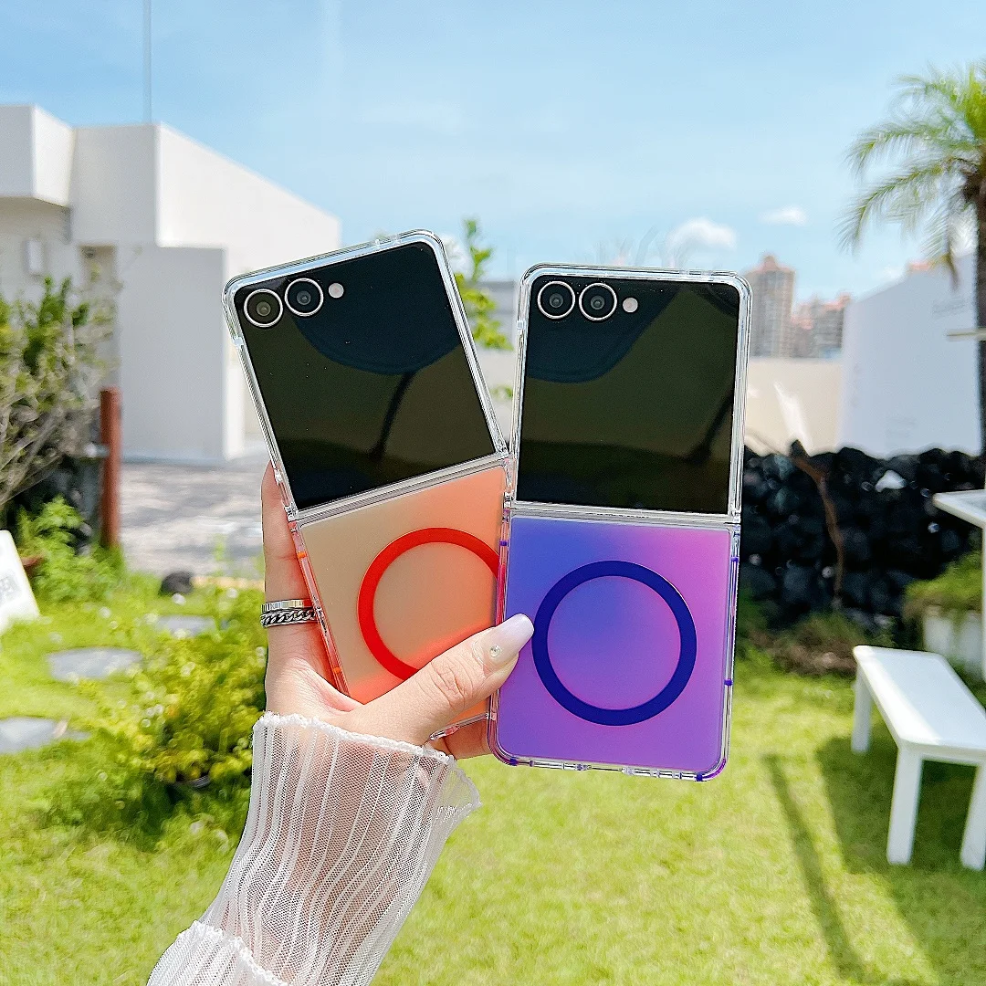 

Высококачественный чехол Magsafe для Samsung Galaxy Flip7 Flip5 Flip6, магнитный чехол для беспроводной зарядки Z Flip4 Z Flip 5 Z Flip 6 Z Flip 7